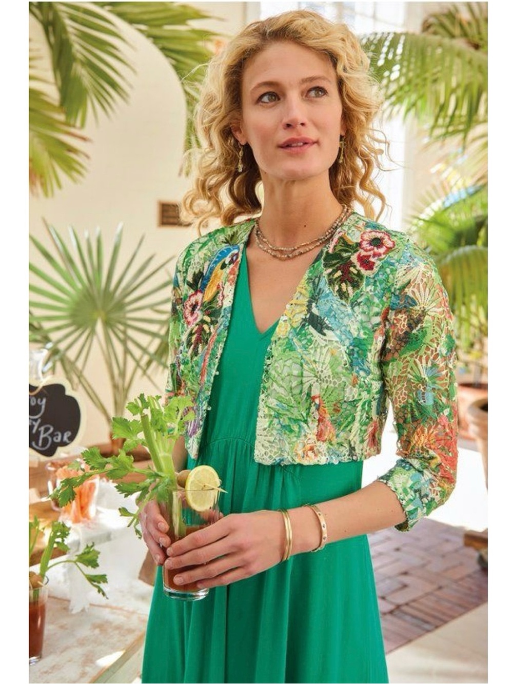 Soft Surroundings Ipanema Lace Bolero Jacket
